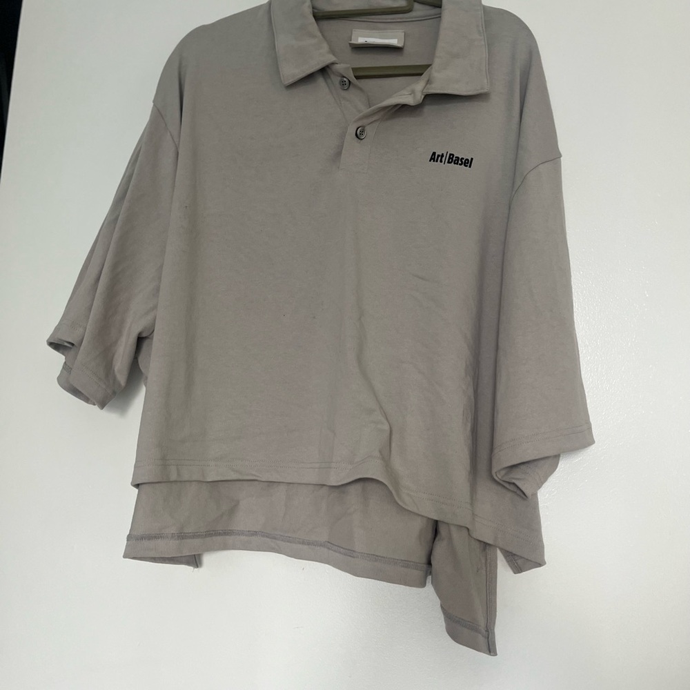 Art Basel Gray Polo Shirt